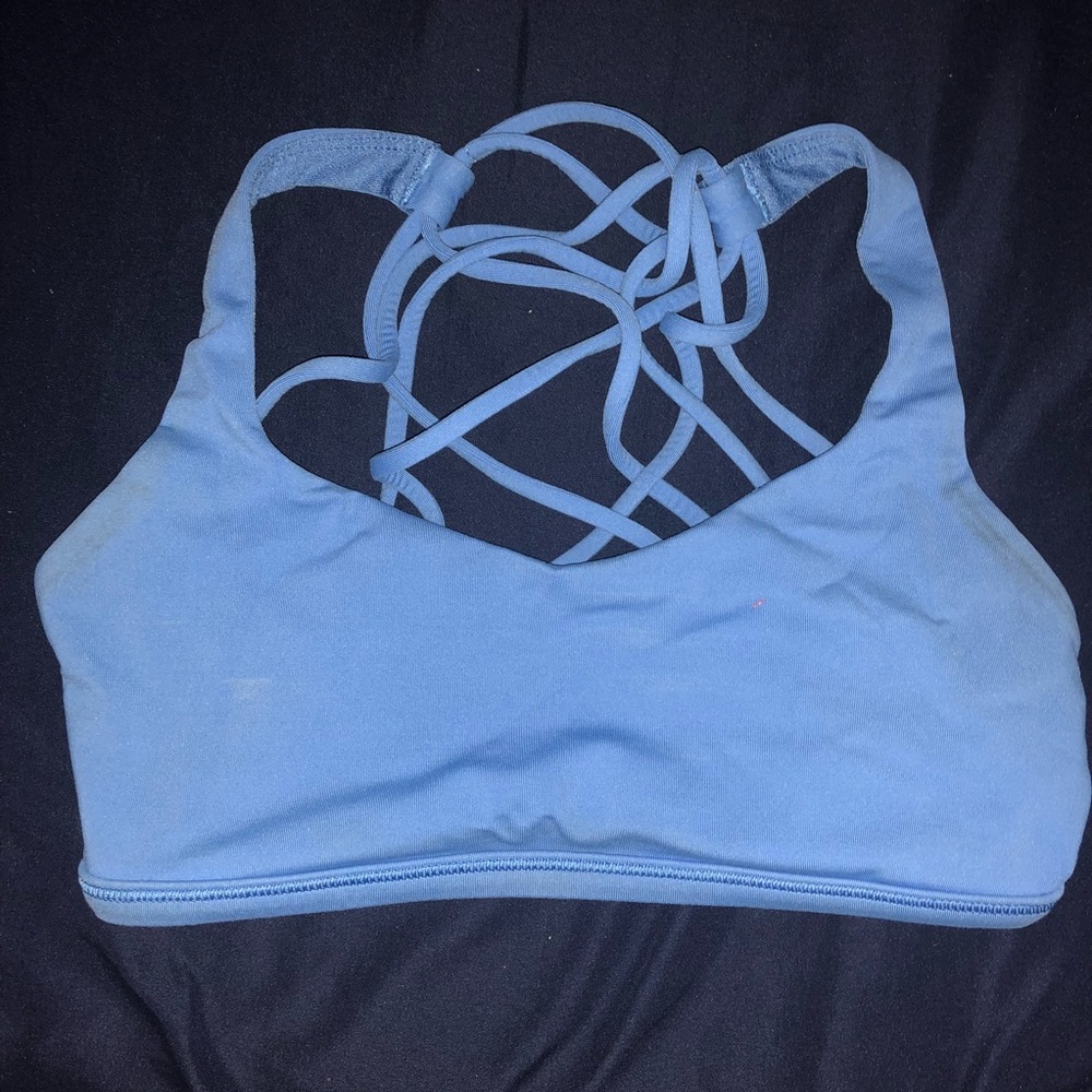 Lululemon Free to be Wild Bra size 2 blue